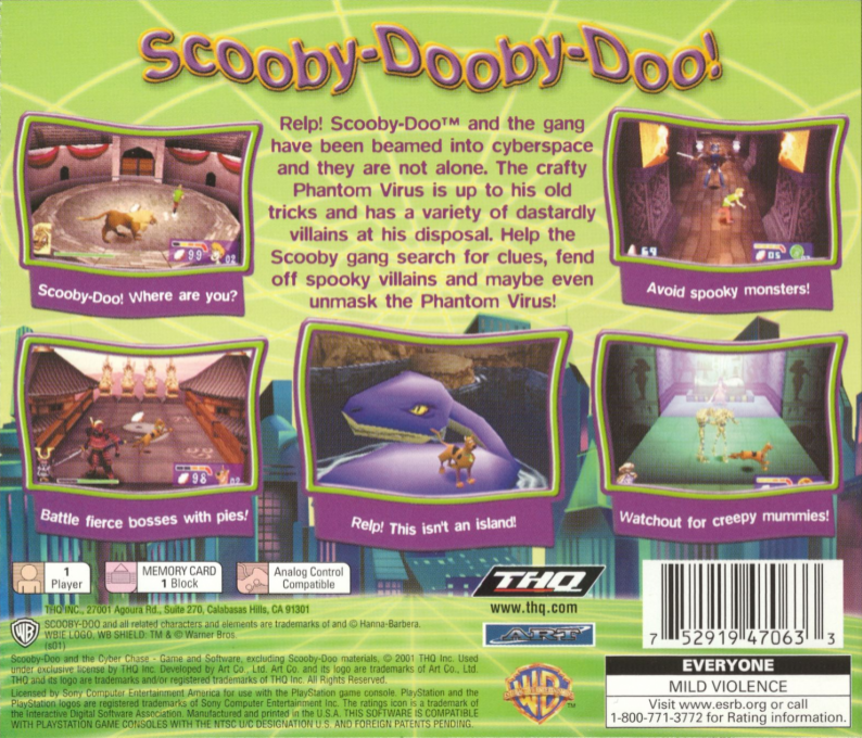 Scooby-Doo and the Cyber Chase — Box back