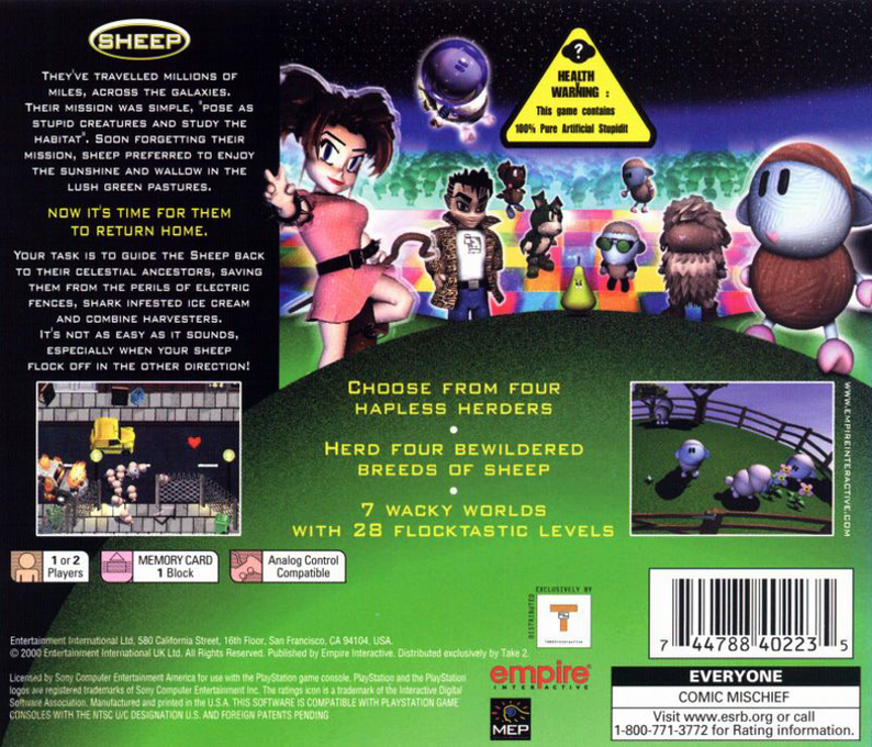 Sheep — Box back