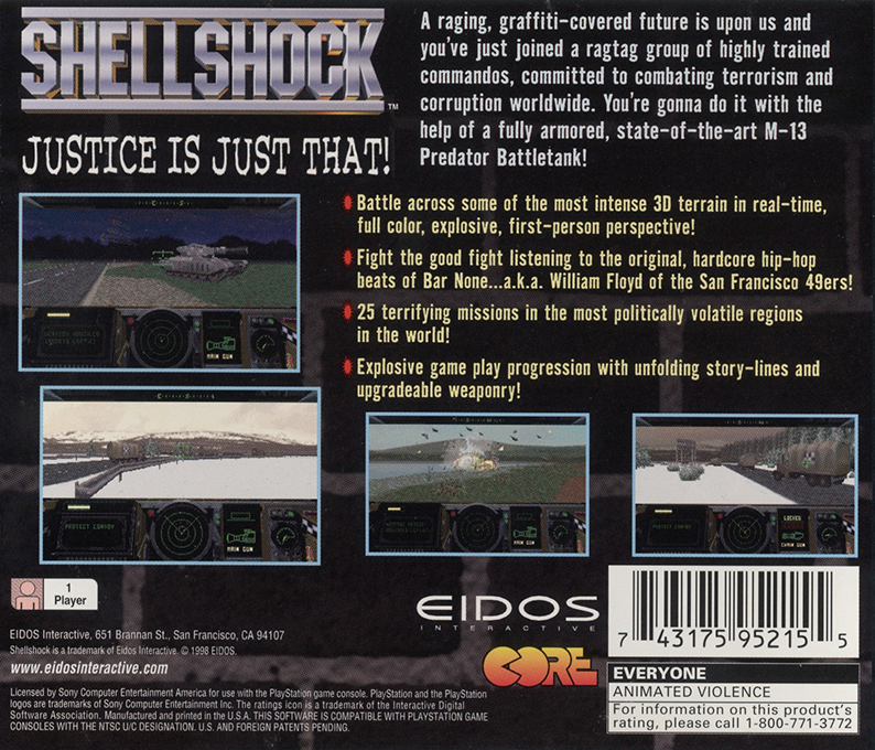 Shellshock — Box back
