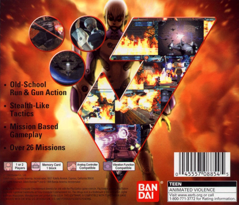 Silent Bomber — Box back