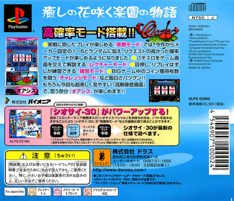Slotter Mania Core : Tokonatsu no Atsusa! Oasis — Box back
