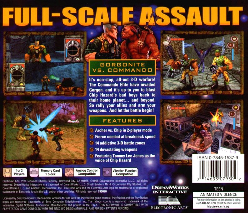 Small Soldiers — Box back