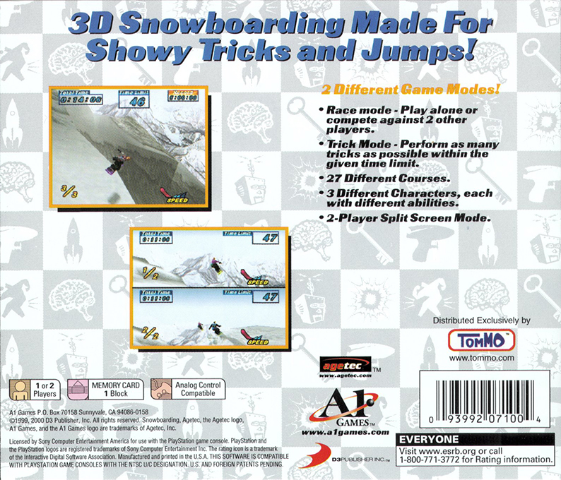Snowboarding — Box back