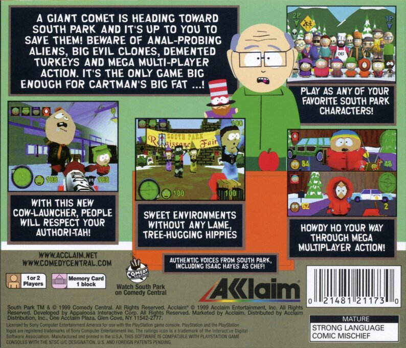 South Park — Box back