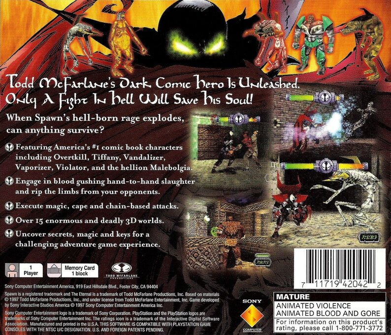 Spawn : The Eternal — Box back