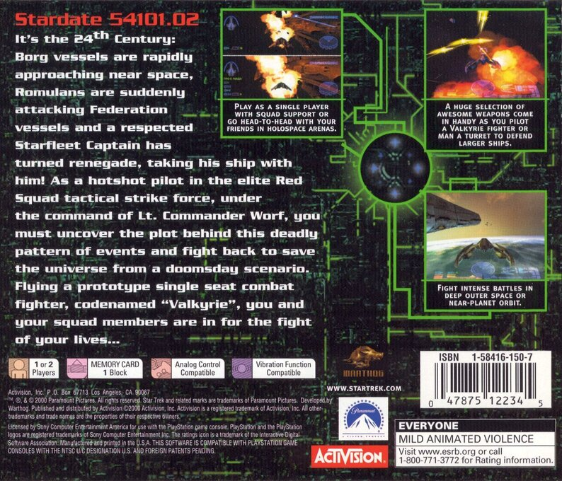 Star Trek : Invasion — Box back