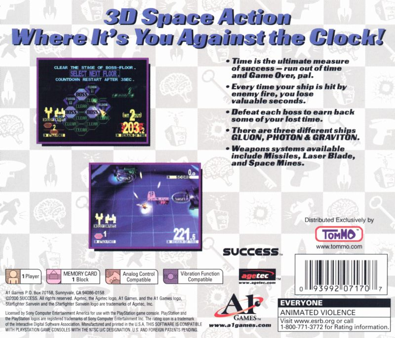 Starfighter Sanvein — Box back