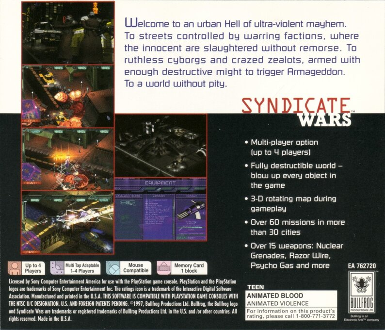Syndicate Wars — Box back