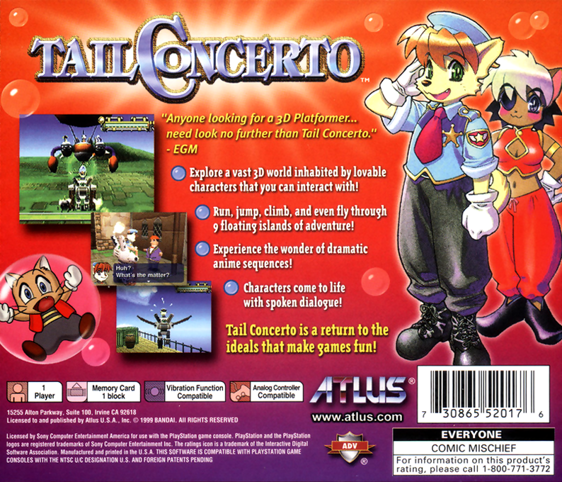 Tail Concerto — Box back