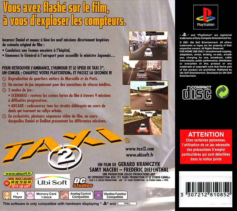 Taxi 2 — Box back