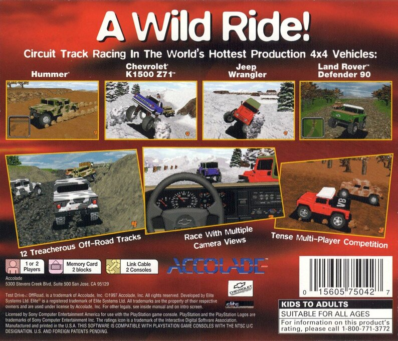Test Drive Off-Road — Box back