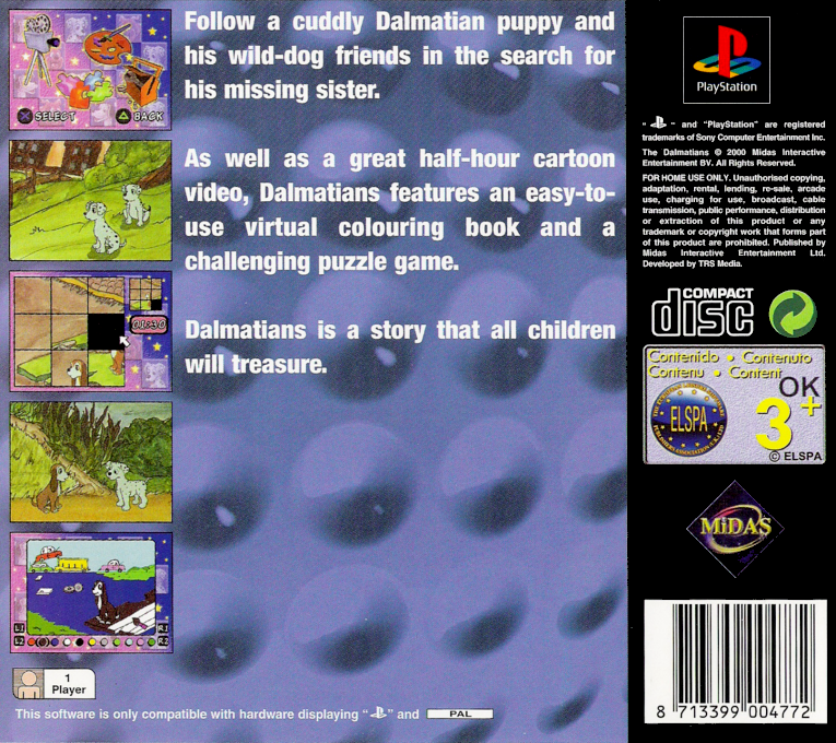 The Dalmatians — Box back