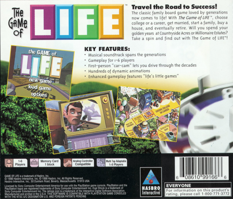 The Game of Life — Box back