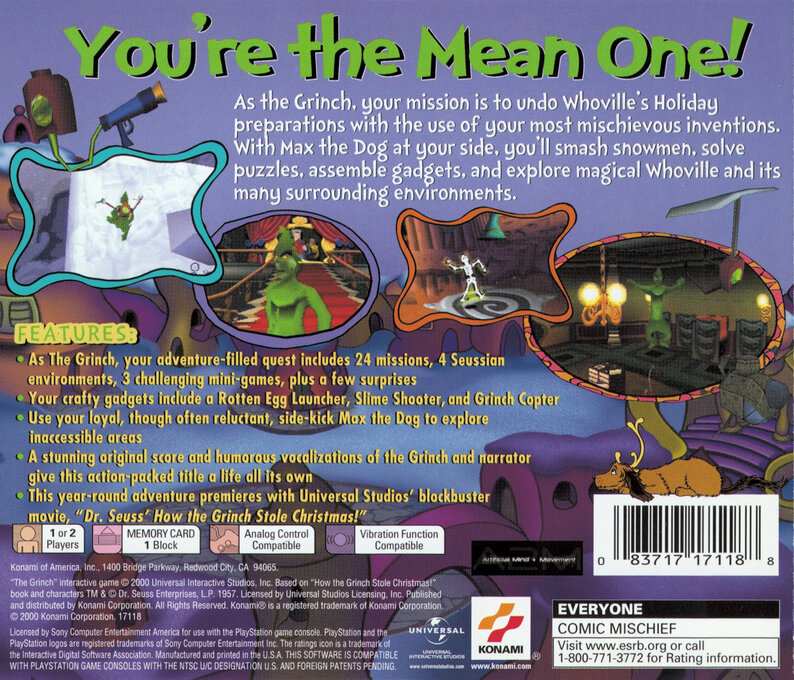 The Grinch — Box back