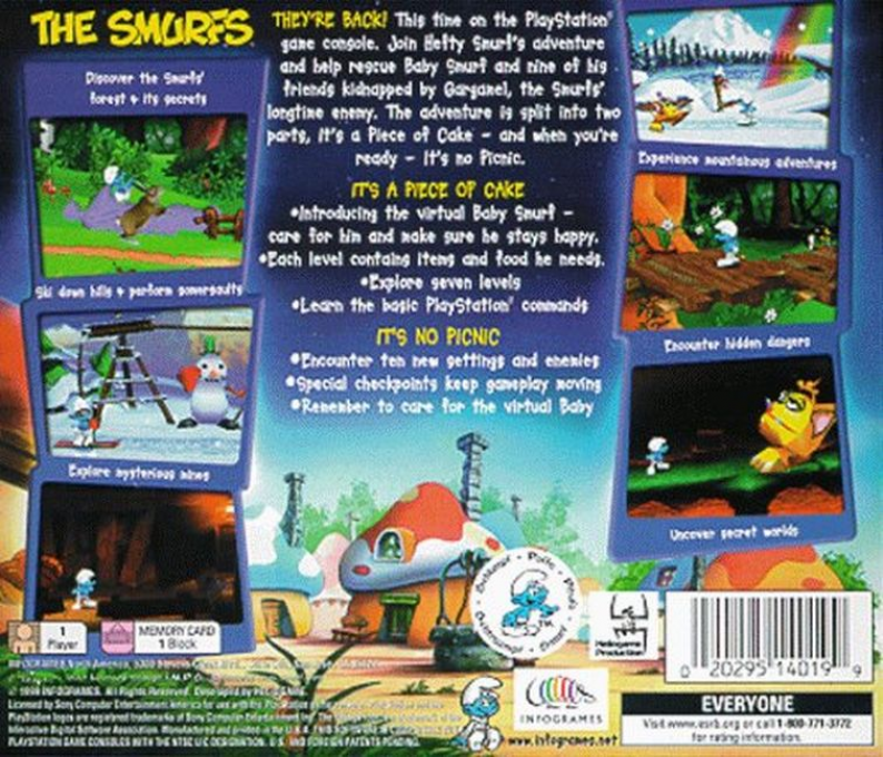 The Smurfs — Box back