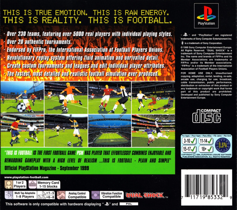 This Is Football — Box back