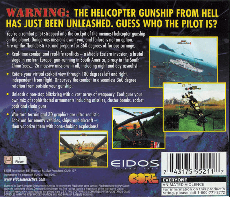 Thunderstrike 2 — Box back