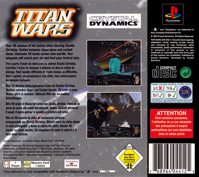 Titan Wars — Box back