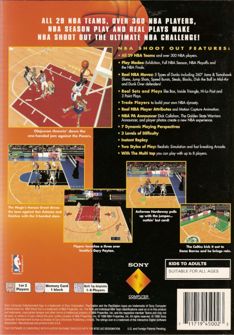 Total NBA '96 — Box back