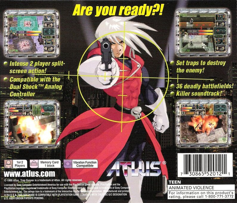 Trap Gunner — Box back