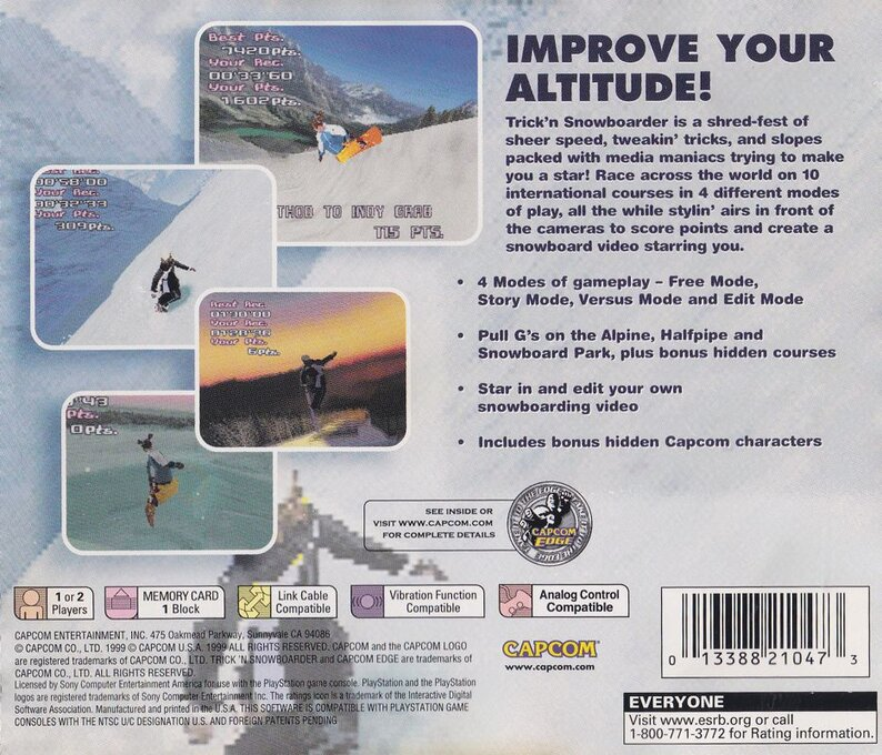 Trick'n Snowboarder — Box back