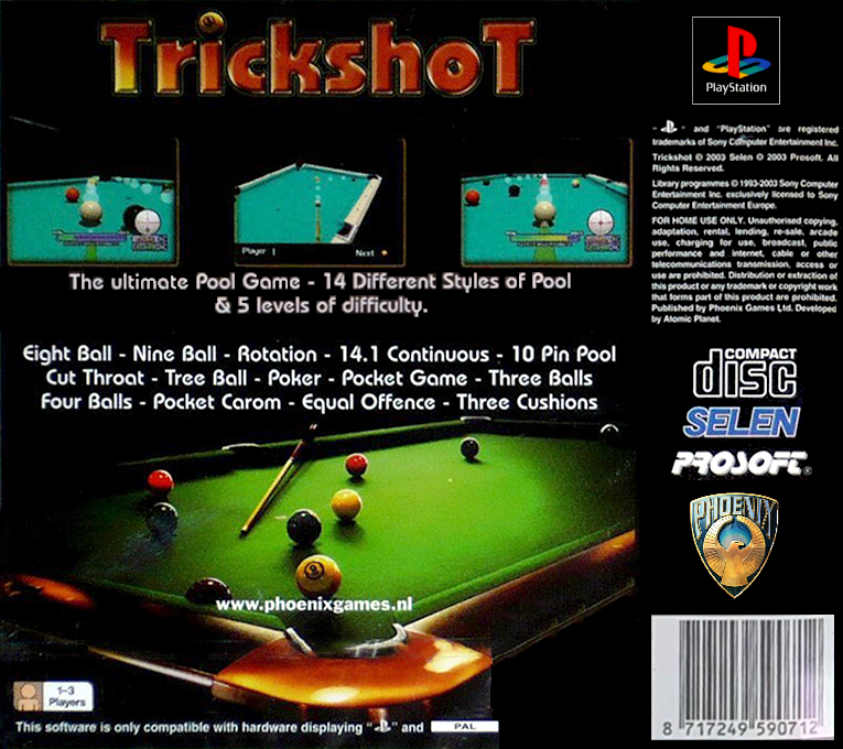 Trickshot — Box back