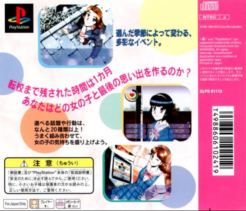 True Love Story — Box back