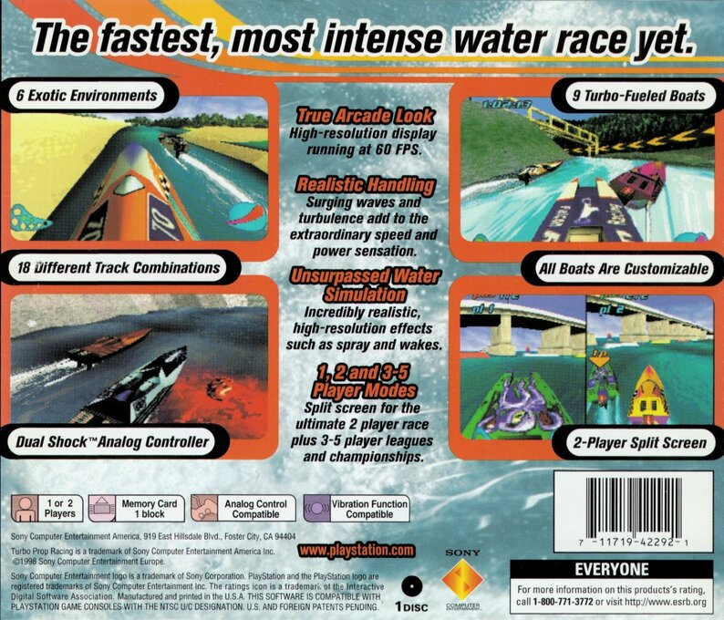 Turbo Prop Racing — Box back