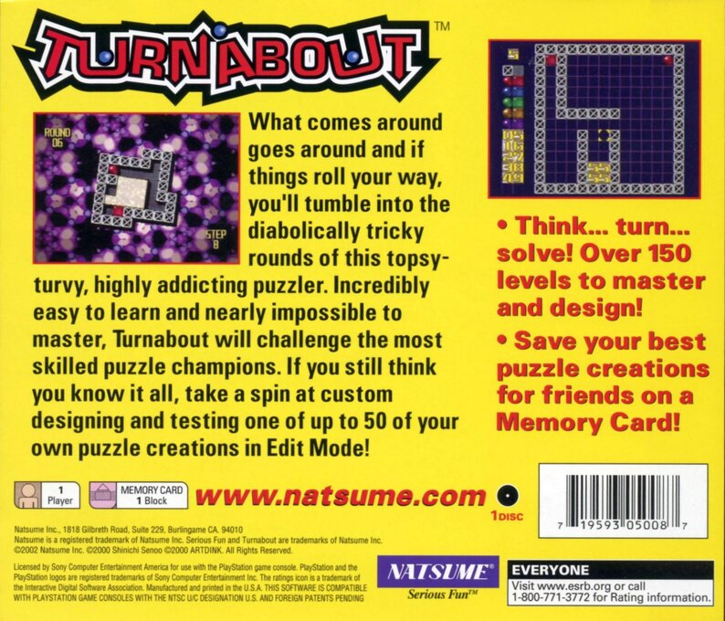 Turnabout — Box back