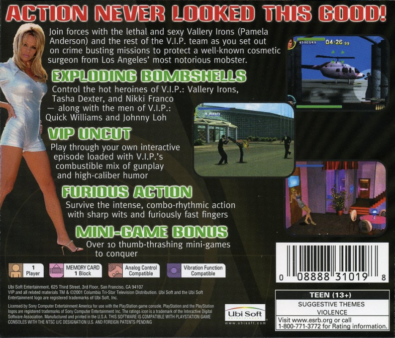 V.I.P. — Box back