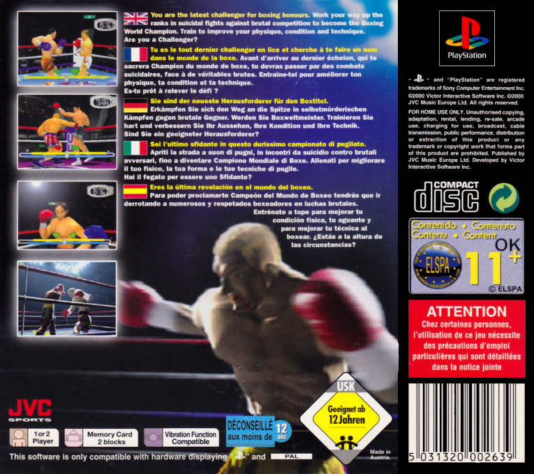 Victory Boxing Challenger — Box back