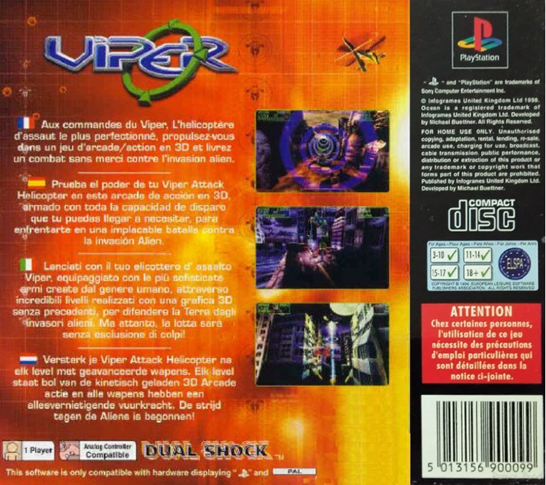 Viper — Box back
