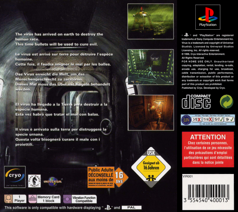 Virus : It Is Aware — Box back