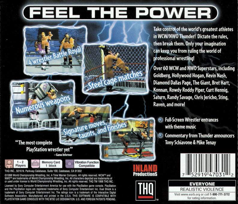 WCW-nWo Thunder — Box back