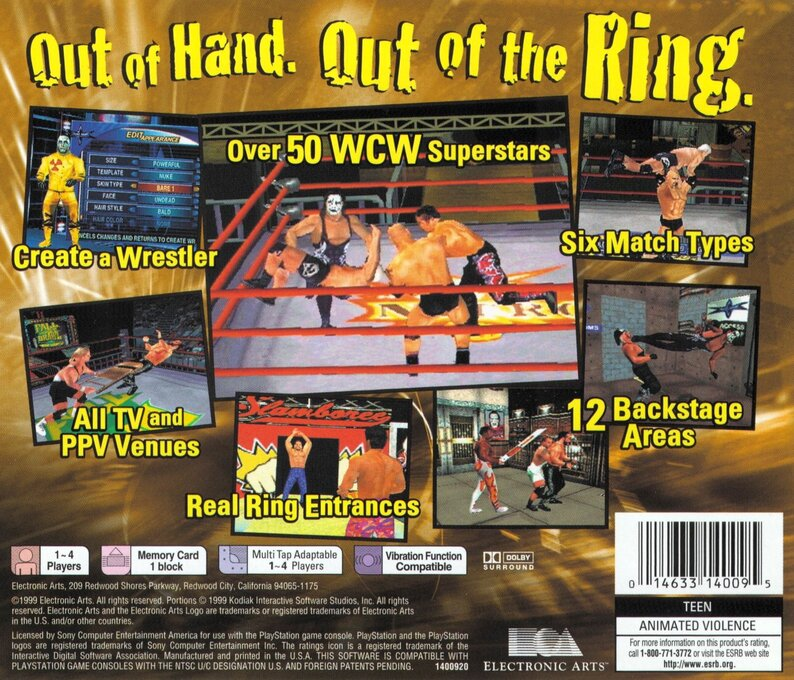WCW Mayhem — Box back