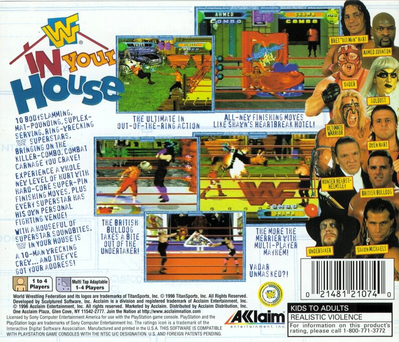 WWF In Your House — Box back