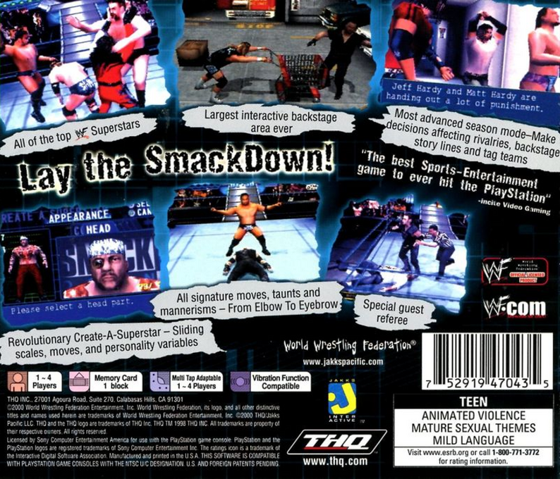 WWF SmackDown! — Box back