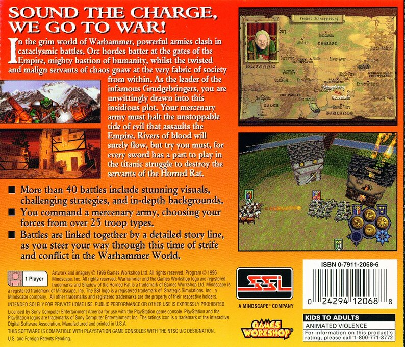 Warhammer : Shadow of the Horned Rat — Box back