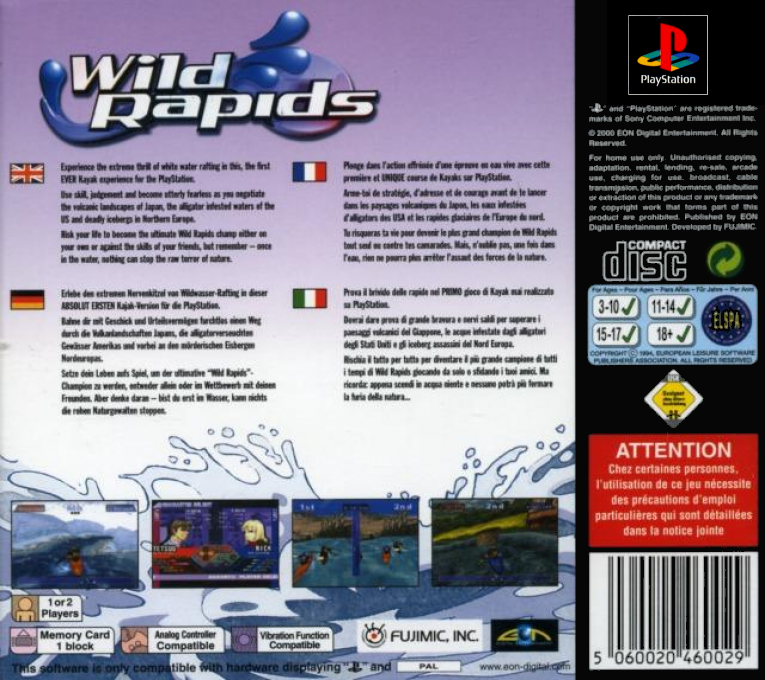 Wild Rapids — Box back