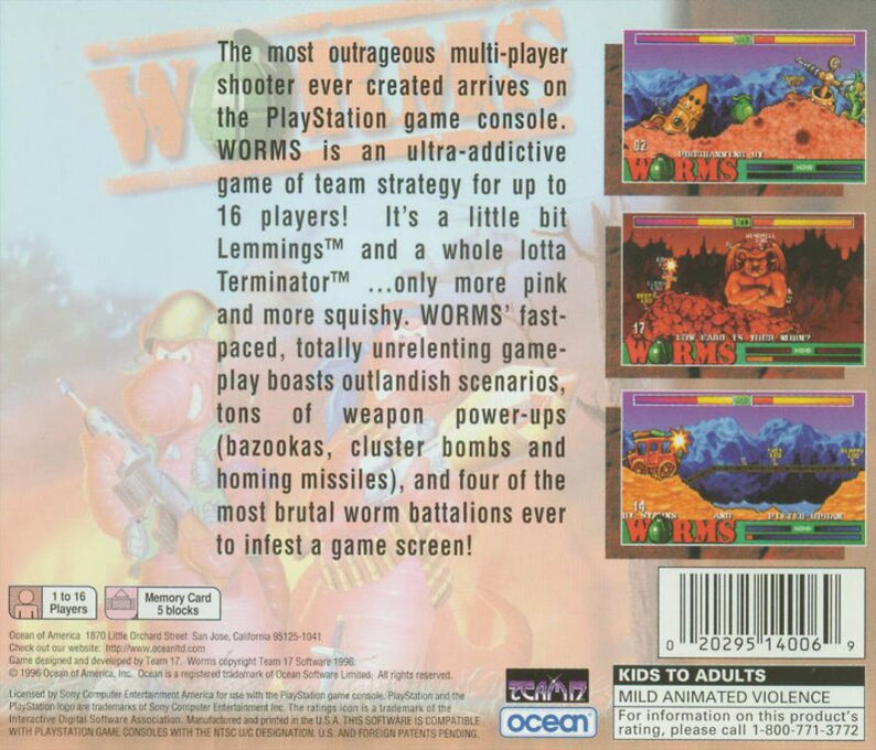 Worms — Box back