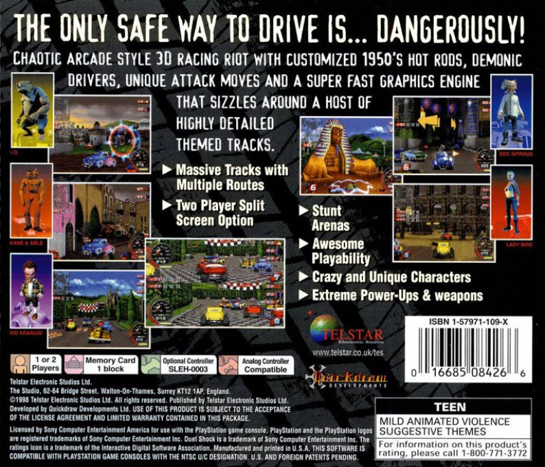 Wreckin Crew : Drive Dangerously — Box back