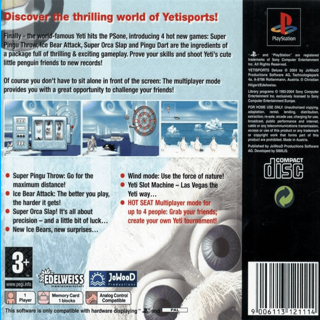 Yetisports Deluxe — Box back