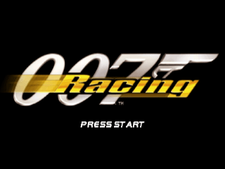 007 Racing — Title screen