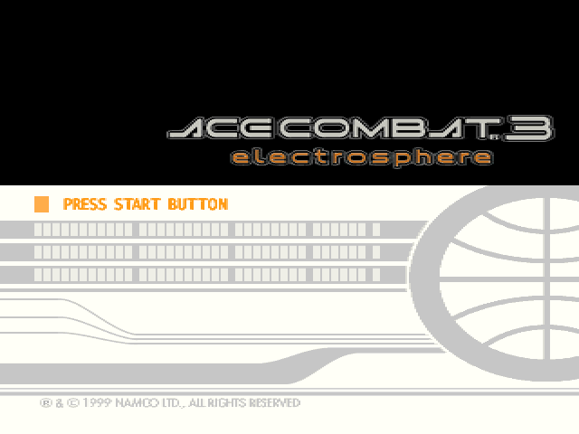 Ace Combat 3 : Electrosphere — Title screen