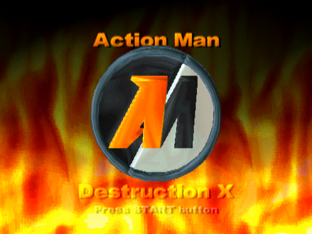Action Man : Destruction X — Title screen
