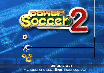 Adidas Power Soccer 2 — Title screen