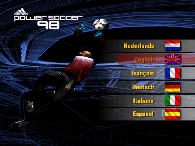 Adidas Power Soccer 98 — Title screen