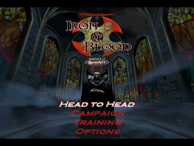Advanced Dungeons & Dragons : Iron & Blood, Warriors of Ravenloft — Title screen