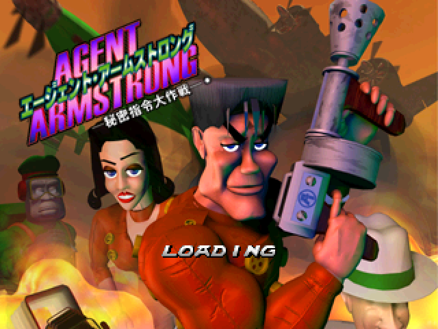 Agent Armstrong : Himitsu Shirei Daisakusen — Title screen