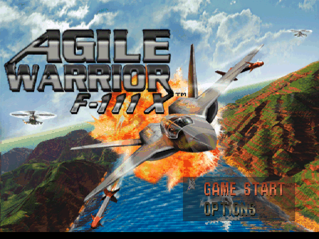 Agile Warrior F-111X — Title screen